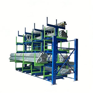 Industrial Pipe Storage Rack With Telescopic Extendable Cantilever Arms