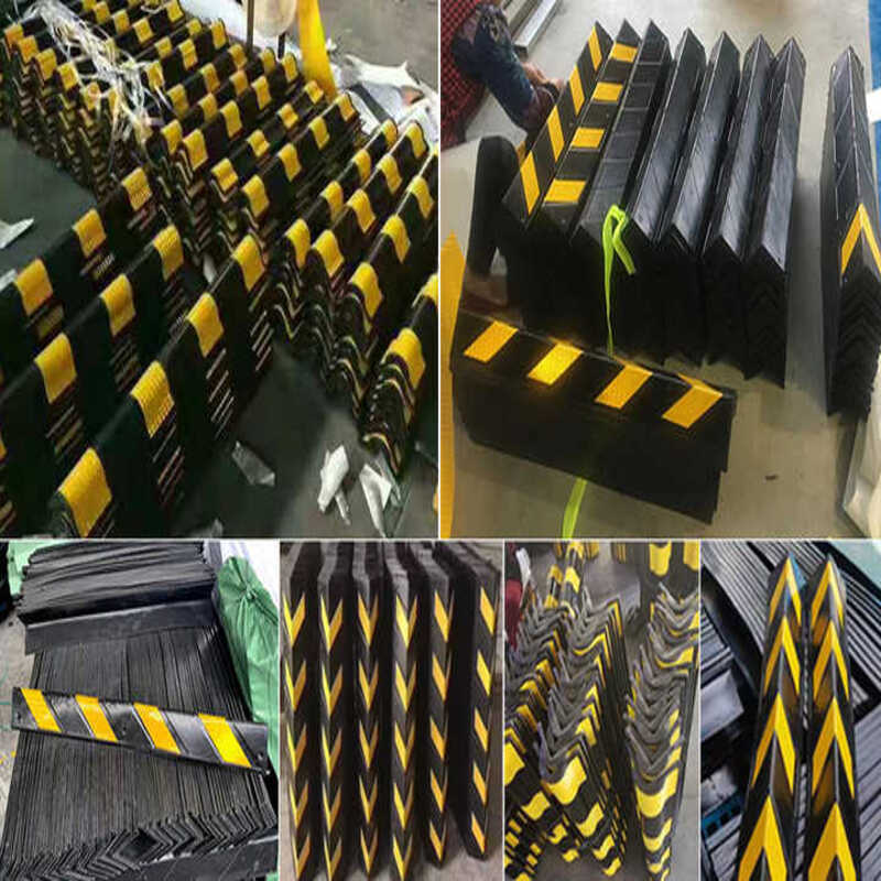Heavy Duty Industrial Corner Guard Dock Garage Protector Anti-Collision Rubber+Plastic Column Protectors 50-200mm Height Curb