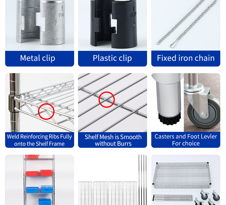 Authentic Factory Production 4-layer Epoxy Green Black Wire Shelving Metal Storage Rack Warehouse Heavy Duty Racking