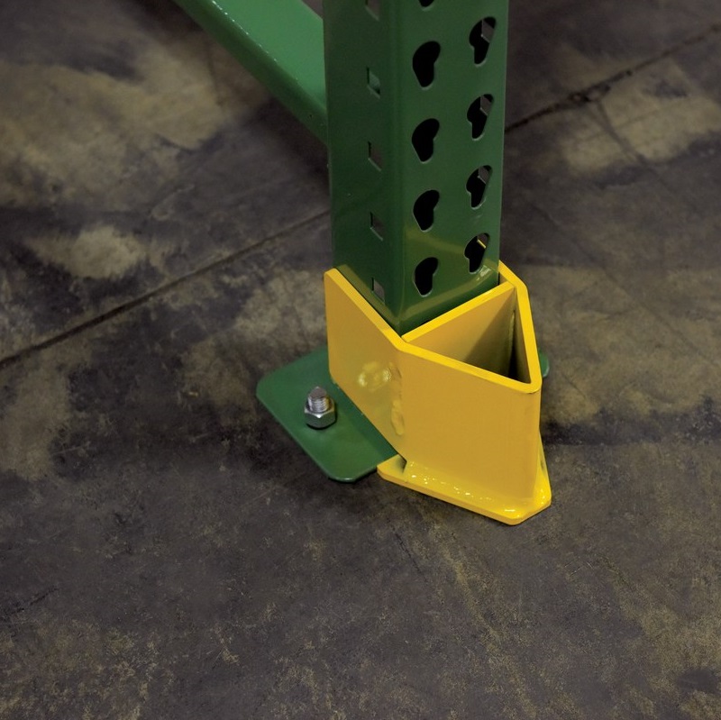 Heavy Duty Steel Shelf Column Protective Panel ISO9001 Electrostatic Powder Coated Engineer Reflective Rack Upright Guard
