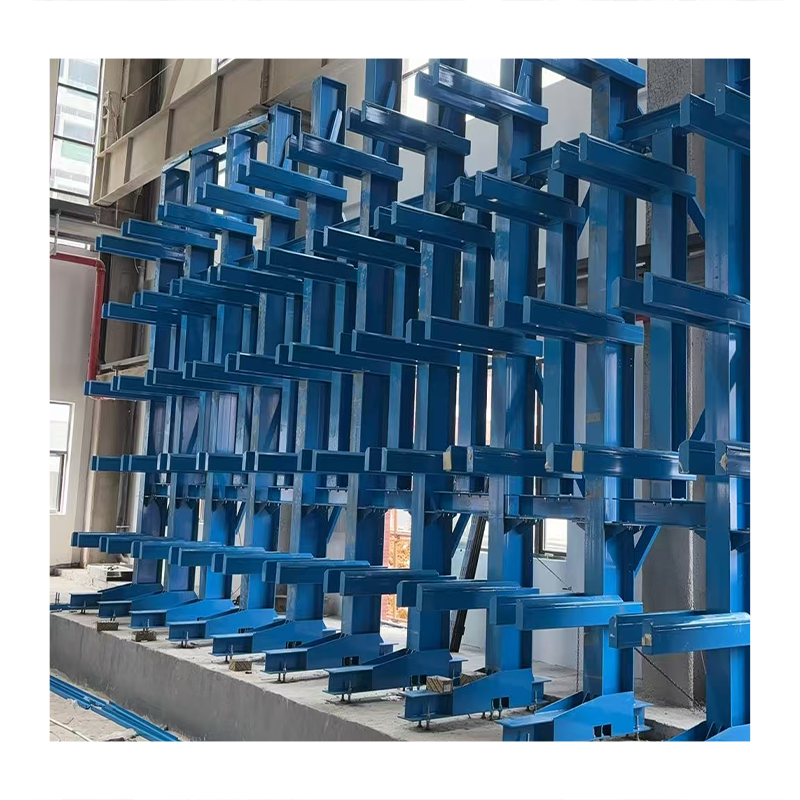 Logistics Warehouse Long Cargo Arrangement Assembly Cantilever Racking Heavy Duty System Corrosion Resistant 2000kg Load 3-5