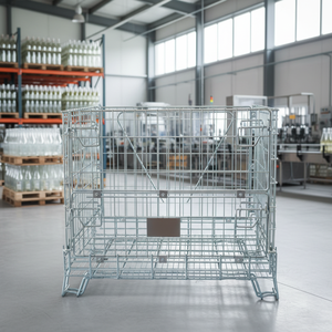 Heavy Duty Foldable Steel Wire Mesh Container