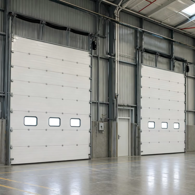High Quality Thickened Door Panel Wearhouse Overhead Door Insulated Durable Loading Docks Automatic Industrial Sectional Door