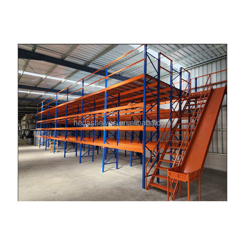 Warehouse Multi-Level Steel Mezzanine Floor Racking System
