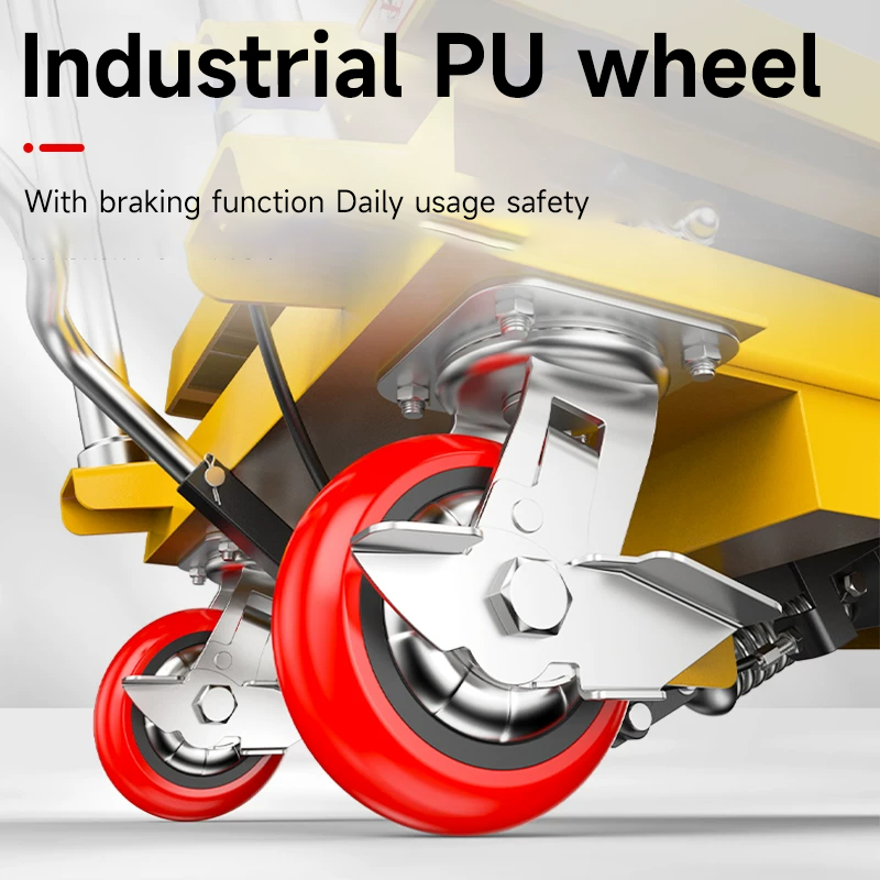 Warehouse Movable Hand Manual Scissor Lift 200kg Hydraulic Lift Table Manual Lifting Platform