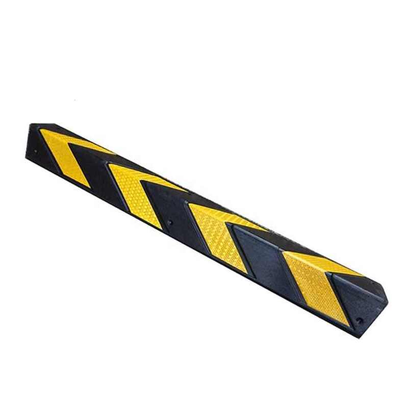 Heavy Duty Industrial Corner Guard Dock Garage Protector Anti-Collision Rubber+Plastic Column Protectors 50-200mm Height Curb