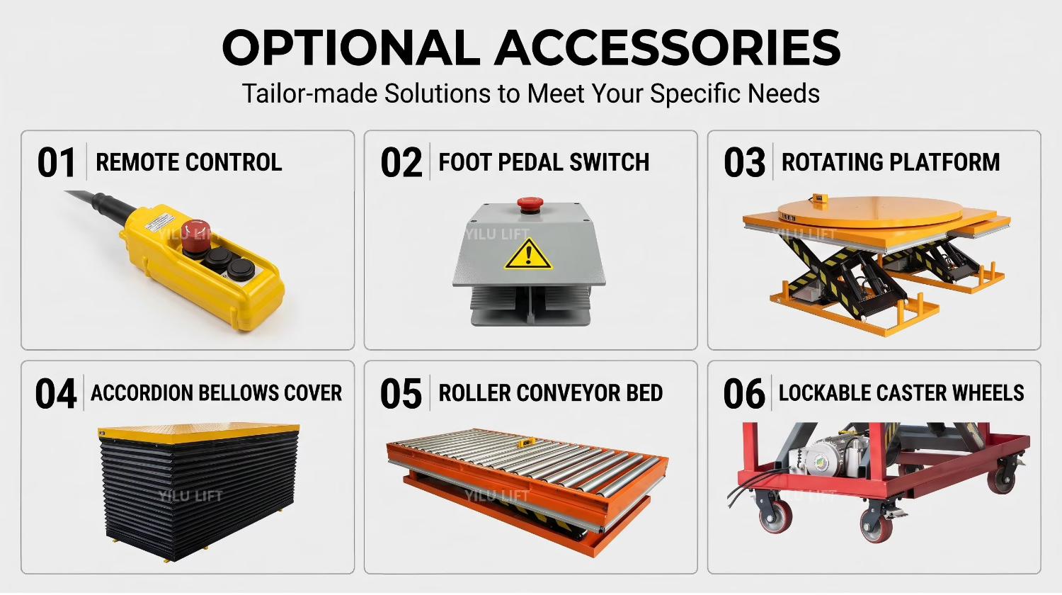 YILU LIFT 4 Ton 4 M Hydraulic Scissor Lift Table Warehouse Use Platform Lift with CE