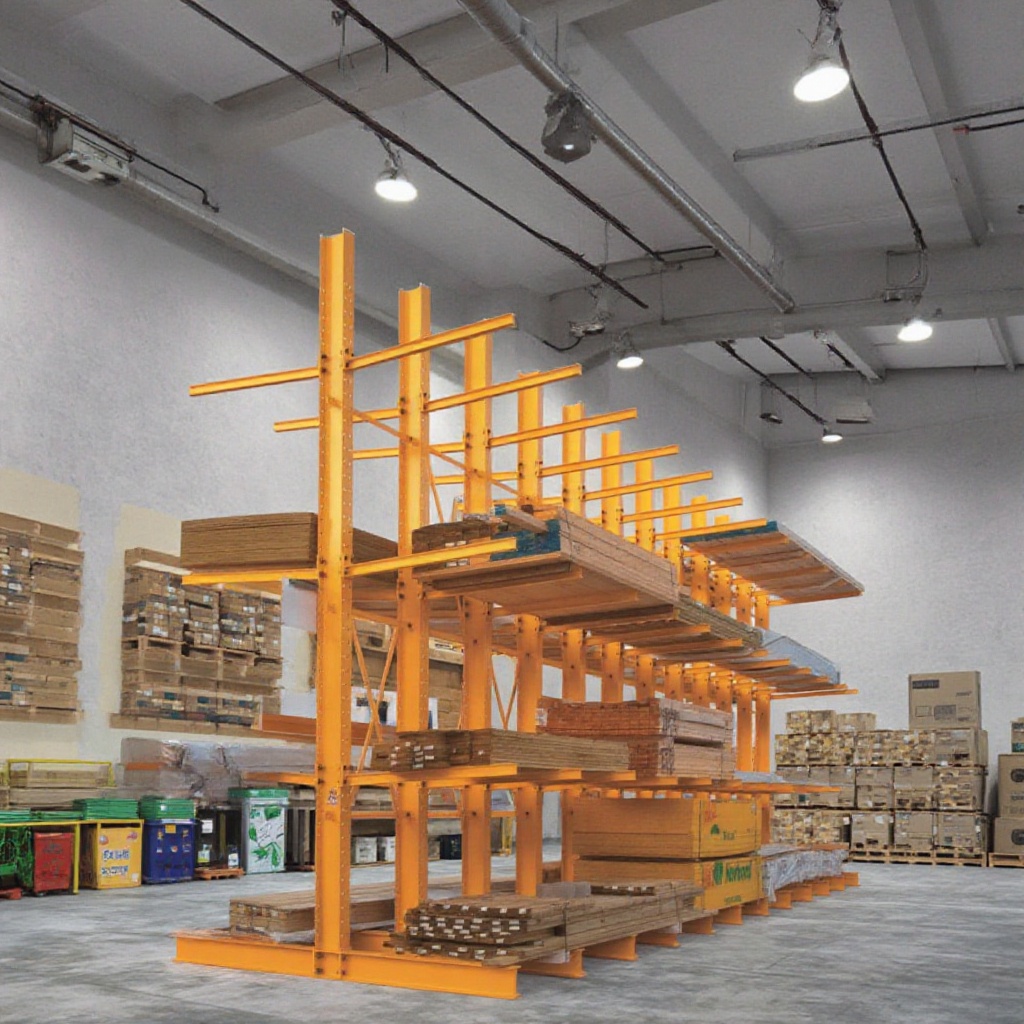 Heavy Duty H-shaped Steel Cantilever Racking System Racks For Long Items