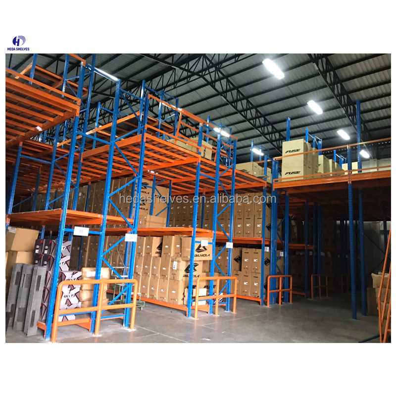 Warehouse Multi-Level Steel Mezzanine Floor Racking System
