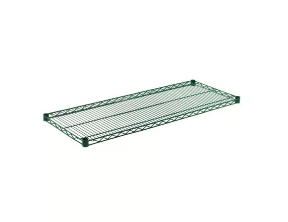 Authentic Factory Production 4-layer Epoxy Green Black Wire Shelving Metal Storage Rack Warehouse Heavy Duty Racking