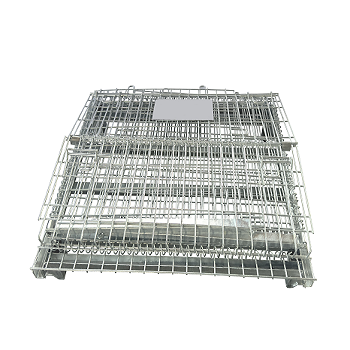 Industry Hanging Storage Wire Baskets Collapsible Stillage Cage Wire Mesh Container Pallet Box Foldable Metal Storage Pallet