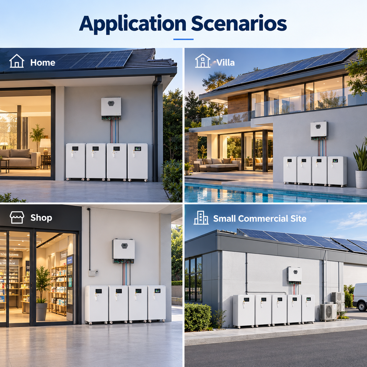 WiFi Integrated Smart APP Control Power Management Home Energy Storage System for Modern Home Automation