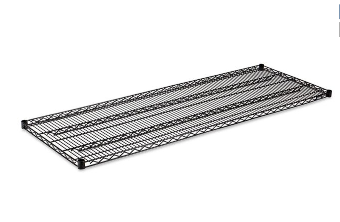 Authentic Factory Production 4-layer Epoxy Green Black Wire Shelving Metal Storage Rack Warehouse Heavy Duty Racking
