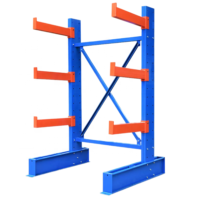 Factory Direct Heavy Duty Double Sided Steel Cantilever Rack For Industrial Warehouse Pipe And Steel Bar Storage System