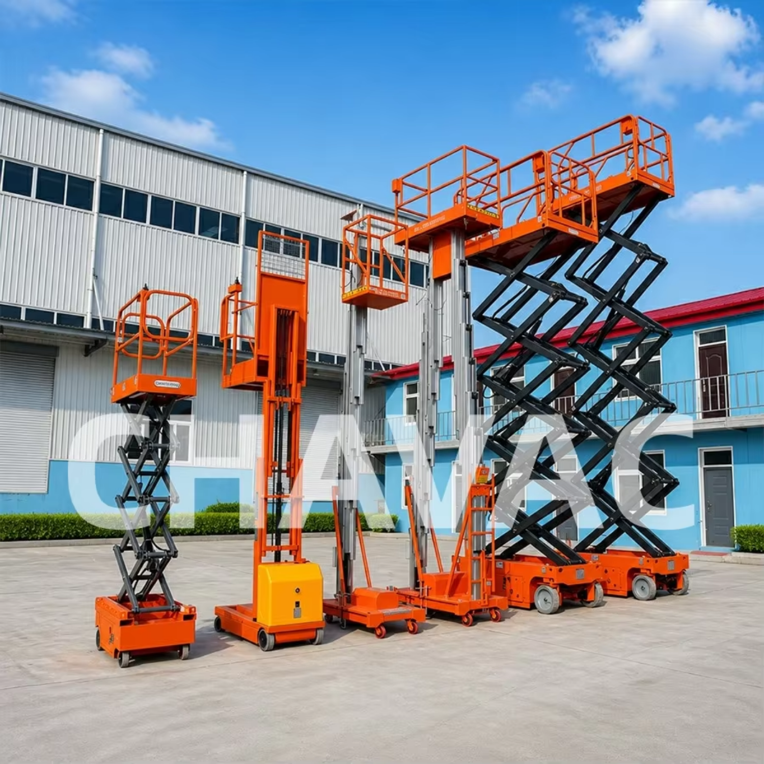 Full Automatic Self Propell Hydraulic Electric Lifting Platform Automatic Walking Manned Elevator Scissor Lift