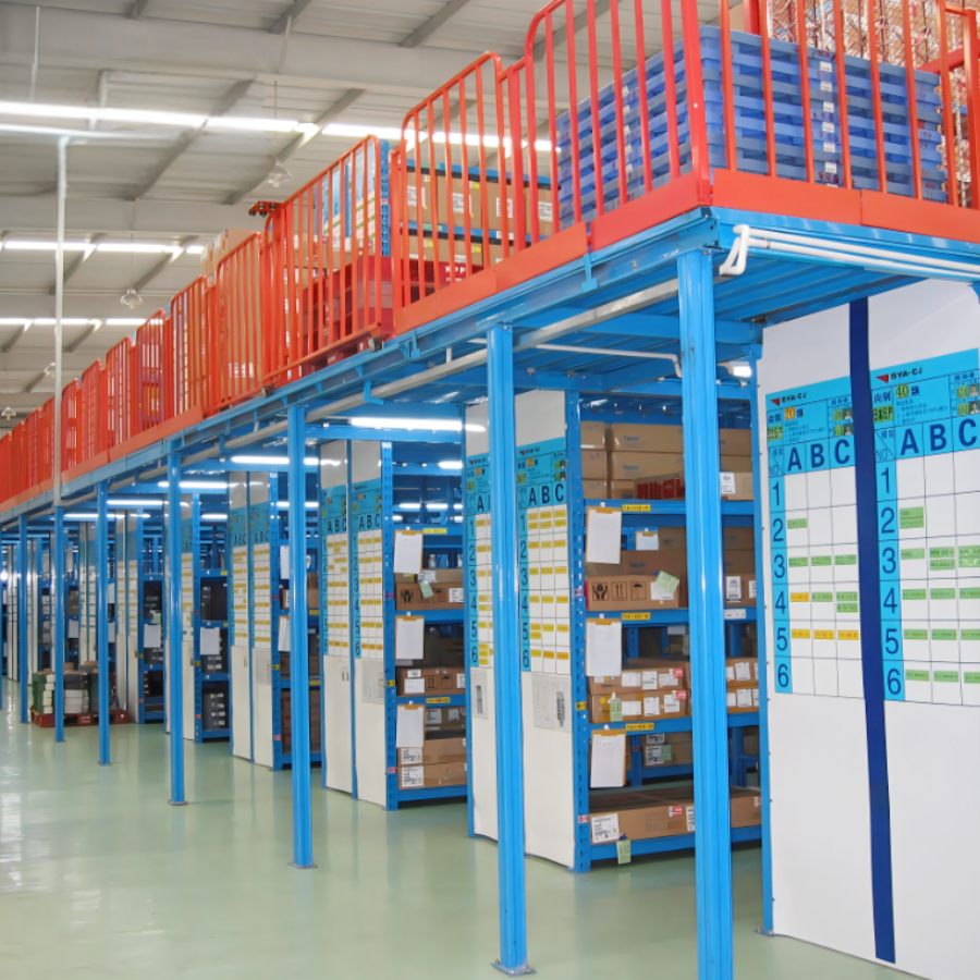 Modular Industrial Steel Mezzanine Floor Racking System Durable Heavy Duty Rack Metal Mezzanine Platform System