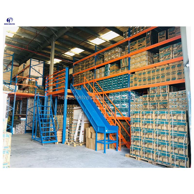 Warehouse Multi-Level Steel Mezzanine Floor Racking System