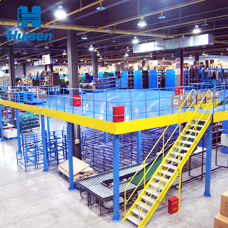 Industrial Modular Steel Mezzanine Platform-Corrosion Protected Platform for Logistics Warehouse