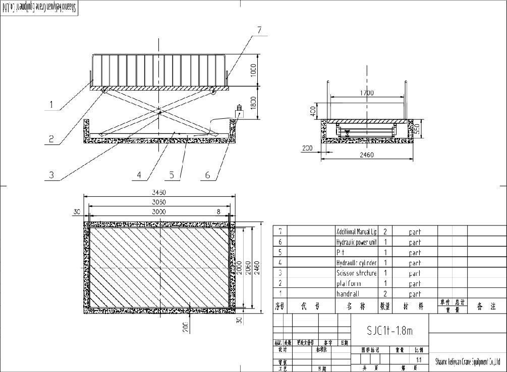 Stationary Hydraulic Scissor Lift Platform of Aerial Work