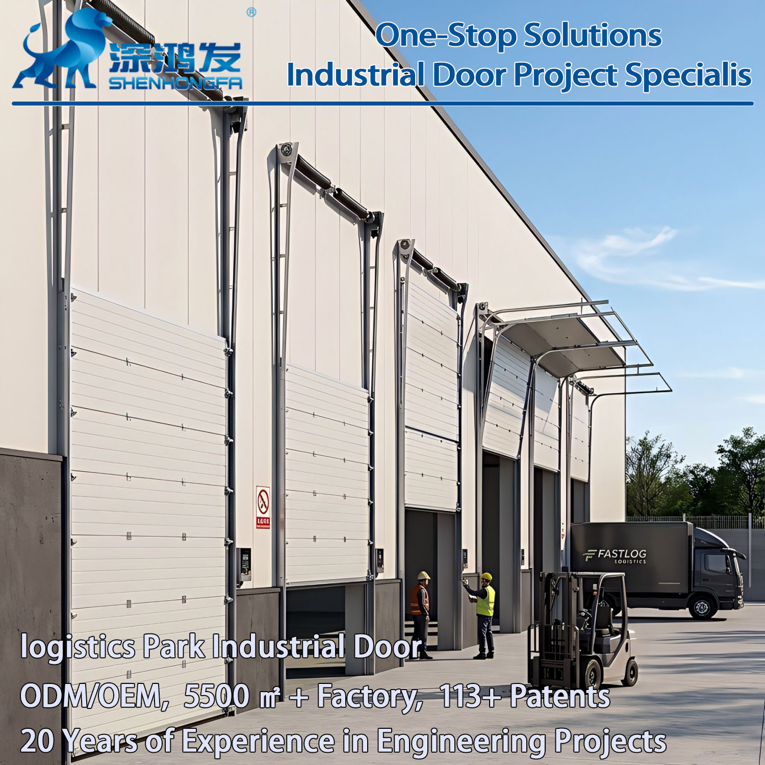 High Quality Thickened Door Panel Wearhouse Overhead Door Insulated Durable Loading Docks Automatic Industrial Sectional Door