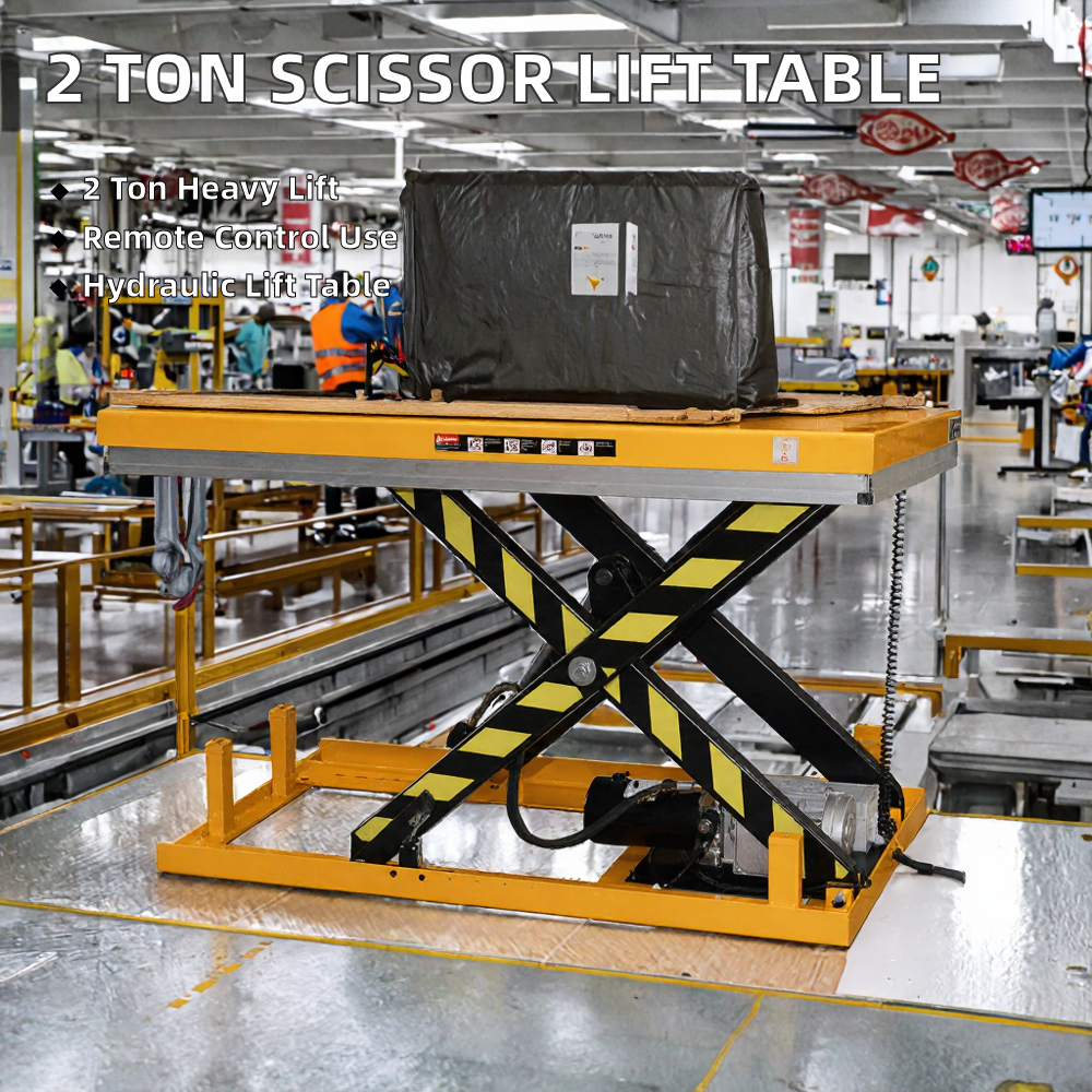YILU LIFT 4 Ton 4 M Hydraulic Scissor Lift Table Warehouse Use Platform Lift with CE