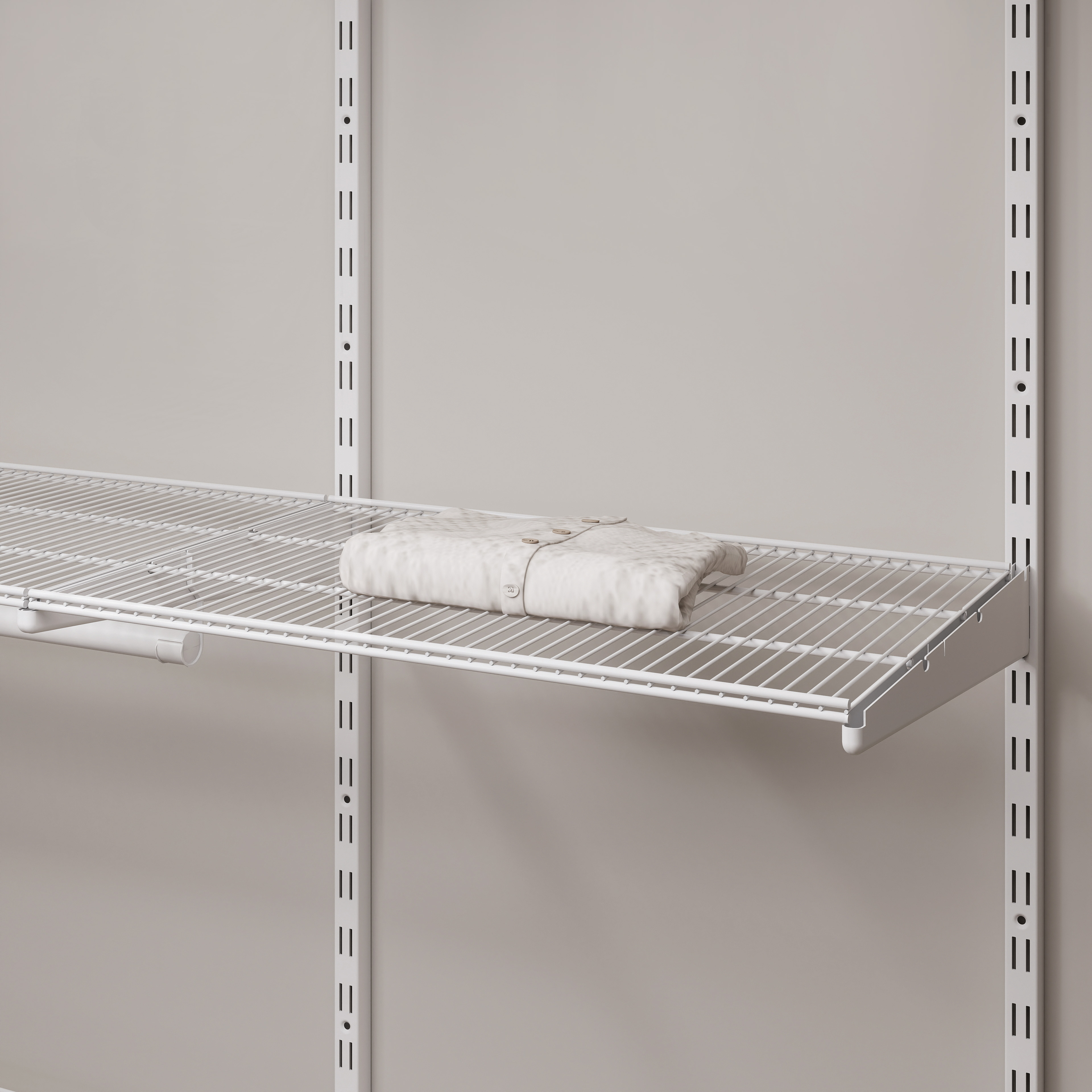 Wall Mounted Wire Shelf Heavy Duty Steel Wire Shelving for Closet &amp; Garage Storage