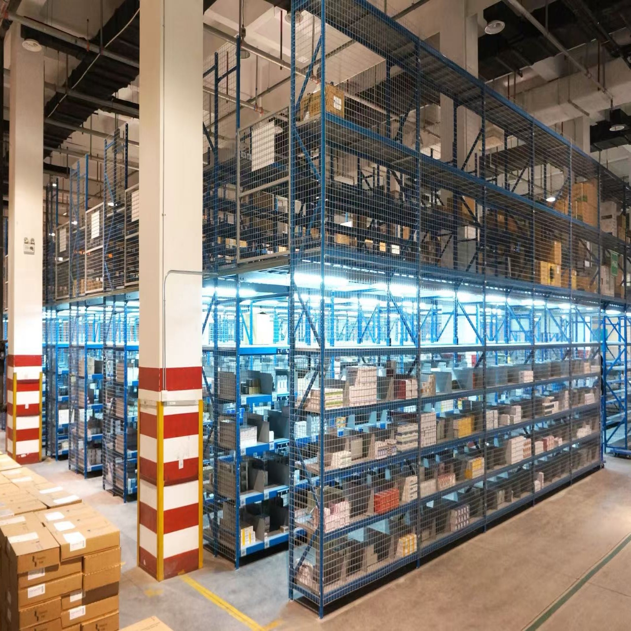 Modular Industrial Steel Mezzanine Floor Racking System Durable Heavy Duty Rack Metal Mezzanine Platform System