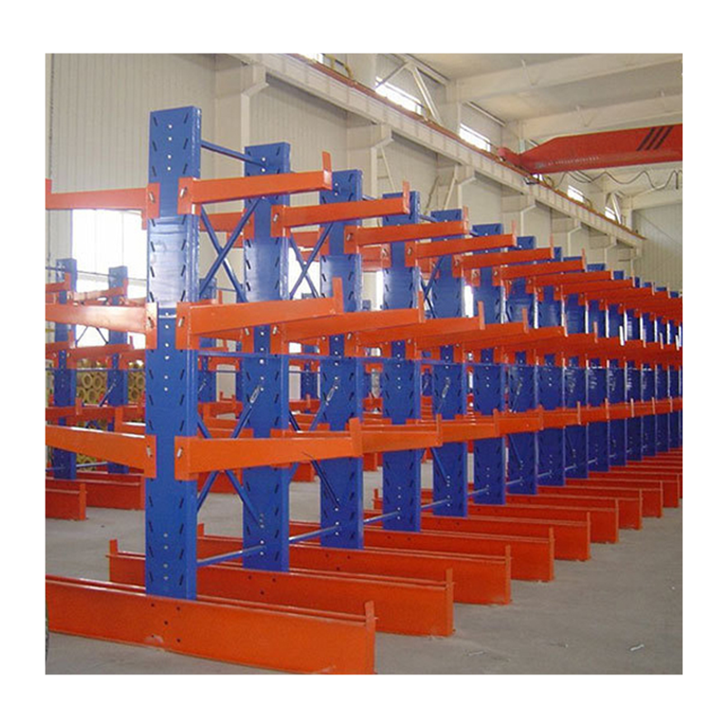 Logistics Warehouse Long Cargo Arrangement Assembly Cantilever Racking Heavy Duty System Corrosion Resistant 2000kg Load 3-5