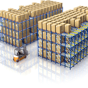 Gravity Flow Racking for Large Loads