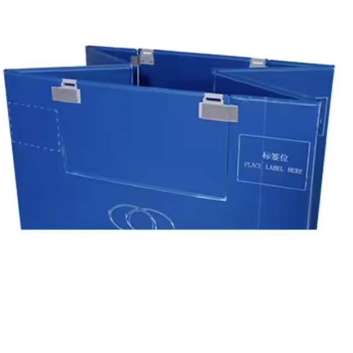 Plastic Automobile Use Large Collapsible Bulk Containers With Lids Custom Automotive Foldable Plastic Pallet Box