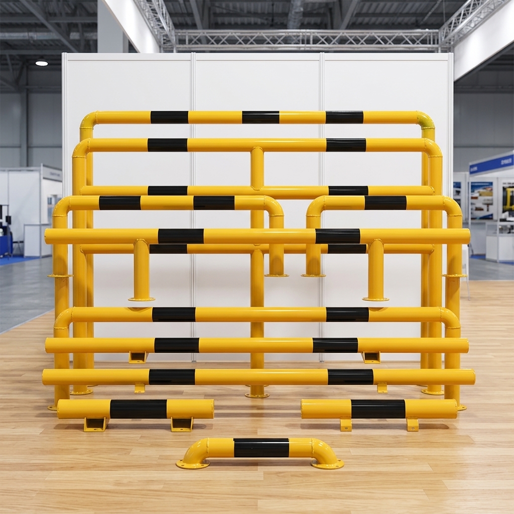 Anti-Collision Steel Pipe Column Protector U-Shaped Column Guard for Warehouse and Factory