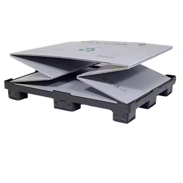 Plastic Automobile Use Large Collapsible Bulk Containers With Lids Custom Automotive Foldable Plastic Pallet Box