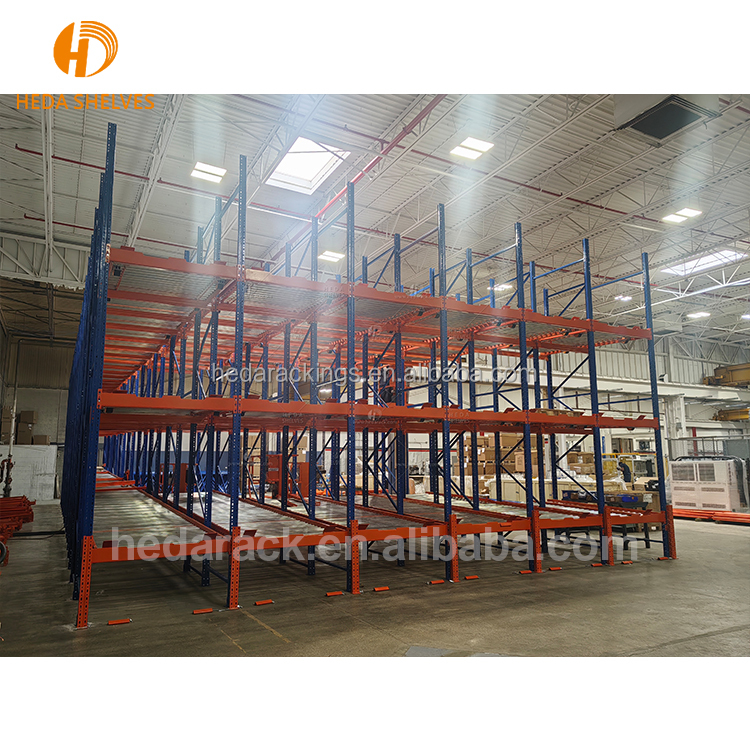 High Quality FIFO Gravity Carton Flow Rack Pallet Rack System Pallet Flow Racking Warehouse Equipment