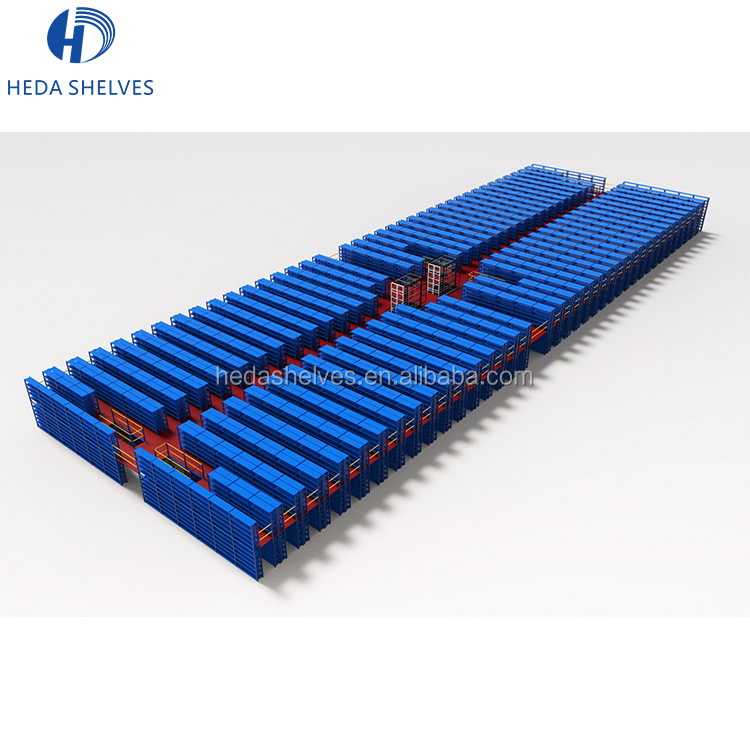 Mezanine Platform Racking Warehouse Industrial Steel Mezzanine Floor Ladder Multi Floor Attic Racking Assembled Mezzanine