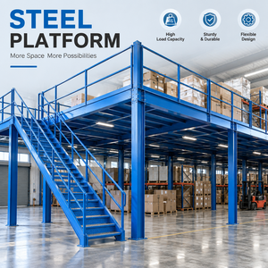 Tailor-Made Load Capacity Mezzanine Steel Platform Modular Bolt Connection