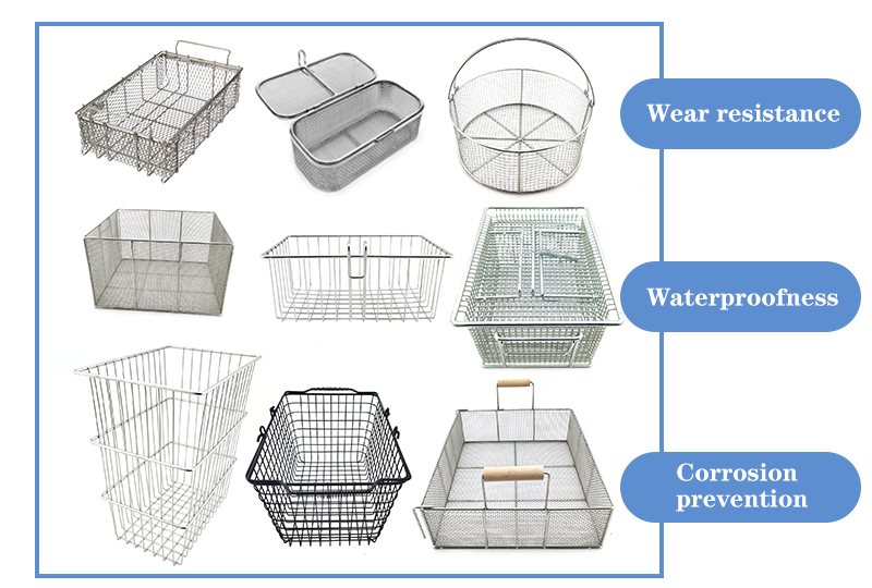 Stainless Steel Wire Mesh Baskets