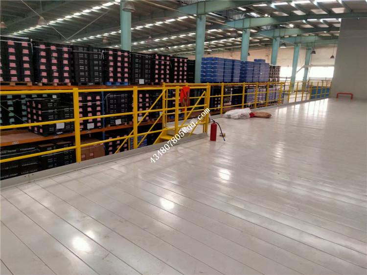 Warehouse Free Standing Modular Mezzanine Floor Kits With Stairway and Elevator