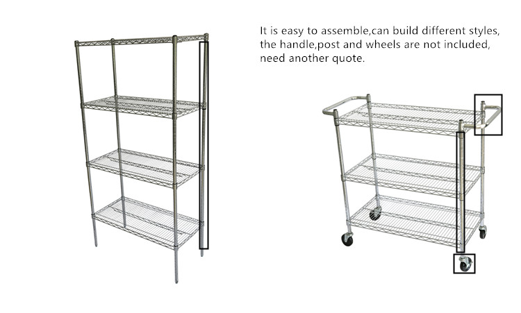 Commercial Wire Shelving Structural View