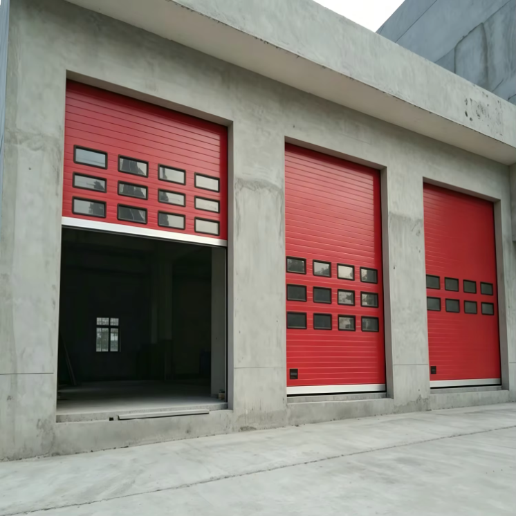 High Quality Thickened Door Panel Wearhouse Overhead Door Insulated Durable Loading Docks Automatic Industrial Sectional Door