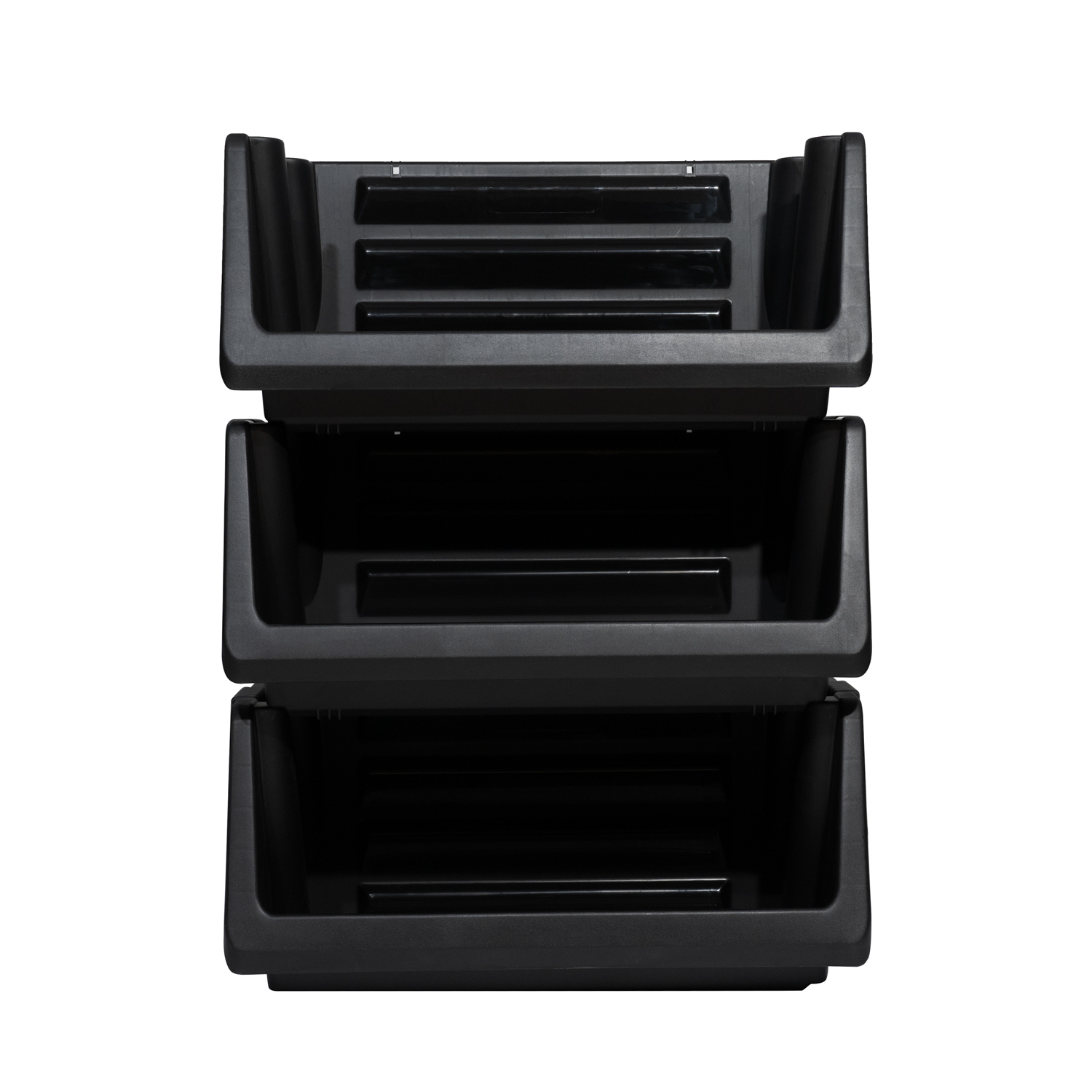 Industrial Grade Stackable Plastic Picking Bins Warehouse Shelf Storage Bins Good Shelf Bins for Tools Parts Storage