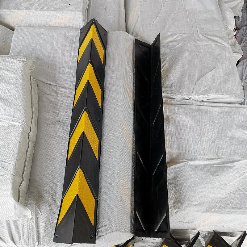 Heavy Duty Industrial Corner Guard Dock Garage Protector Anti-Collision Rubber+Plastic Column Protectors 50-200mm Height Curb