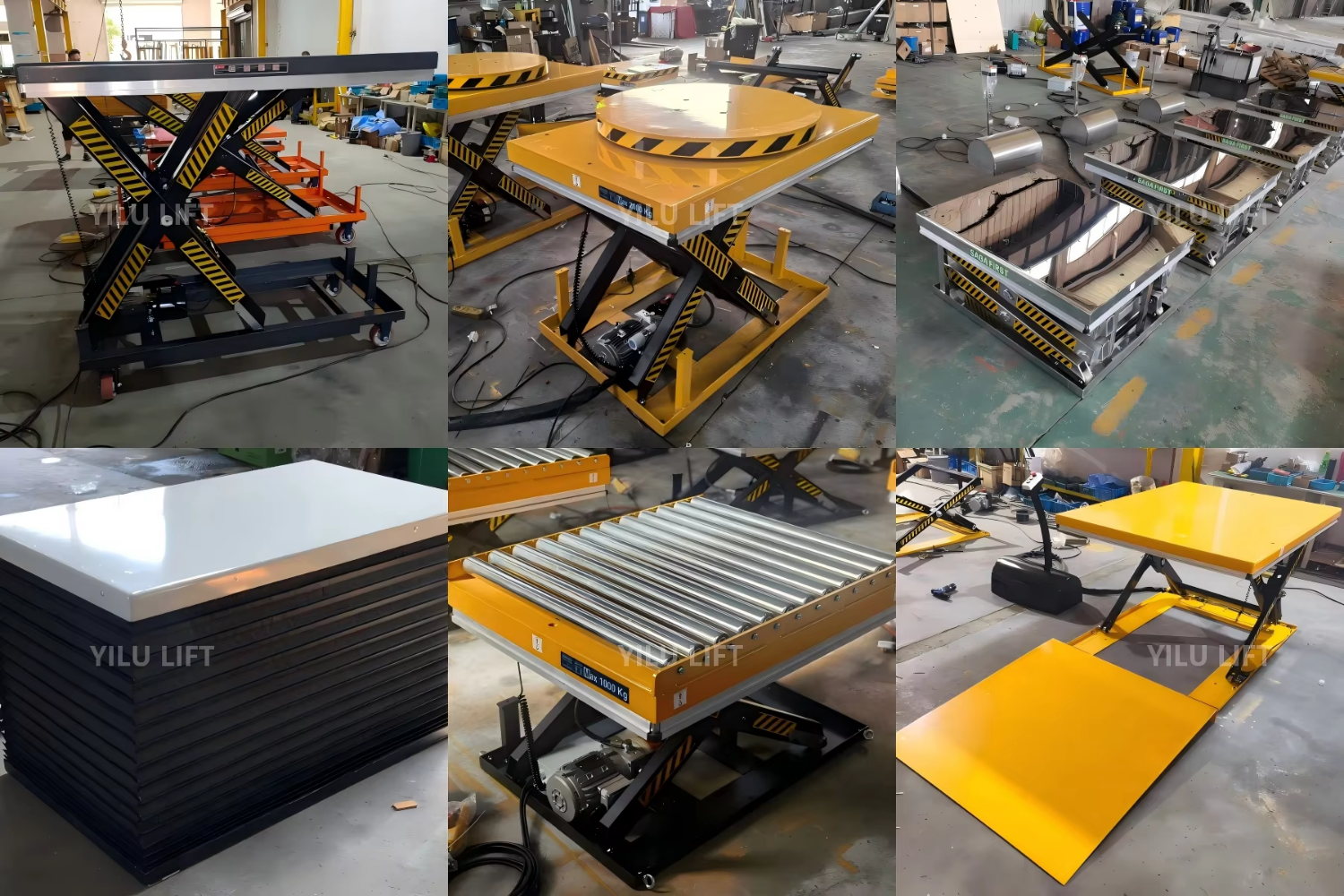YILU LIFT 4 Ton 4 M Hydraulic Scissor Lift Table Warehouse Use Platform Lift with CE