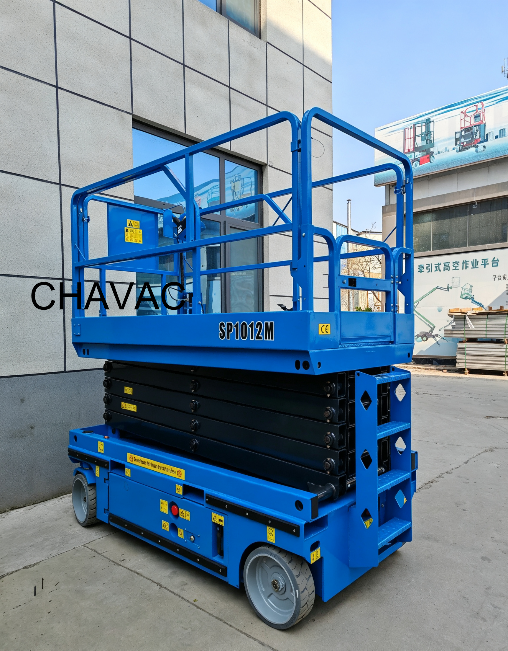 Full Automatic Self Propell Hydraulic Electric Lifting Platform Automatic Walking Manned Elevator Scissor Lift