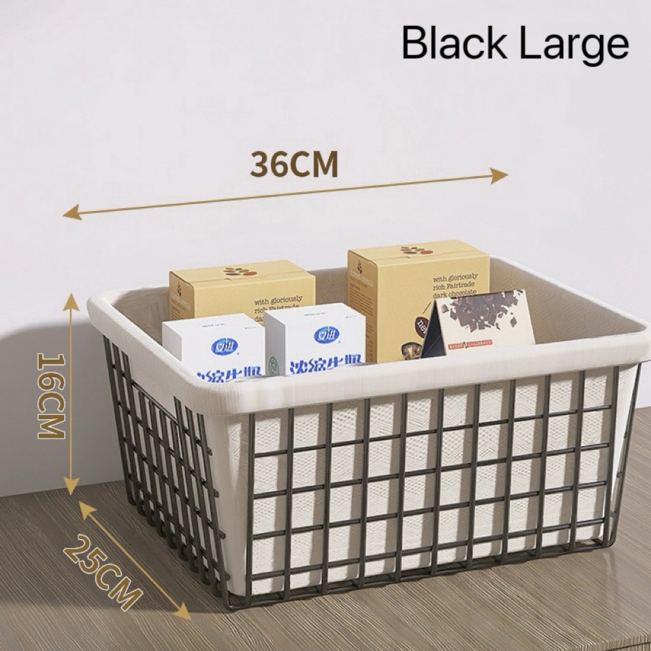 Metal Wire Organizer Baskets Storage Baskets Pantry Baskets for Kitchen Living Room