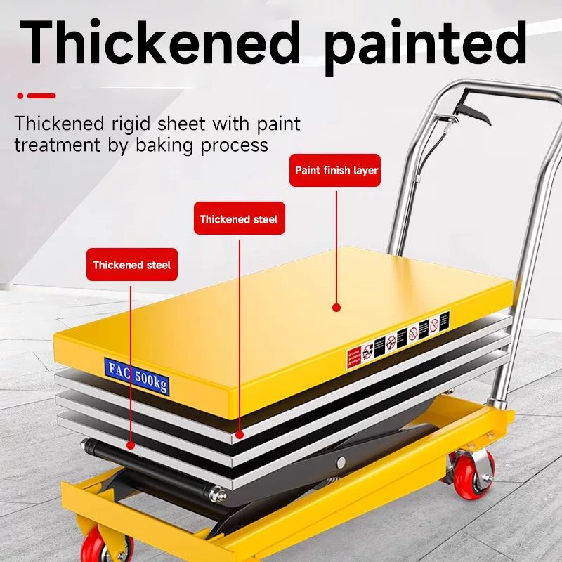 Warehouse Movable Hand Manual Scissor Lift 200kg Hydraulic Lift Table Manual Lifting Platform
