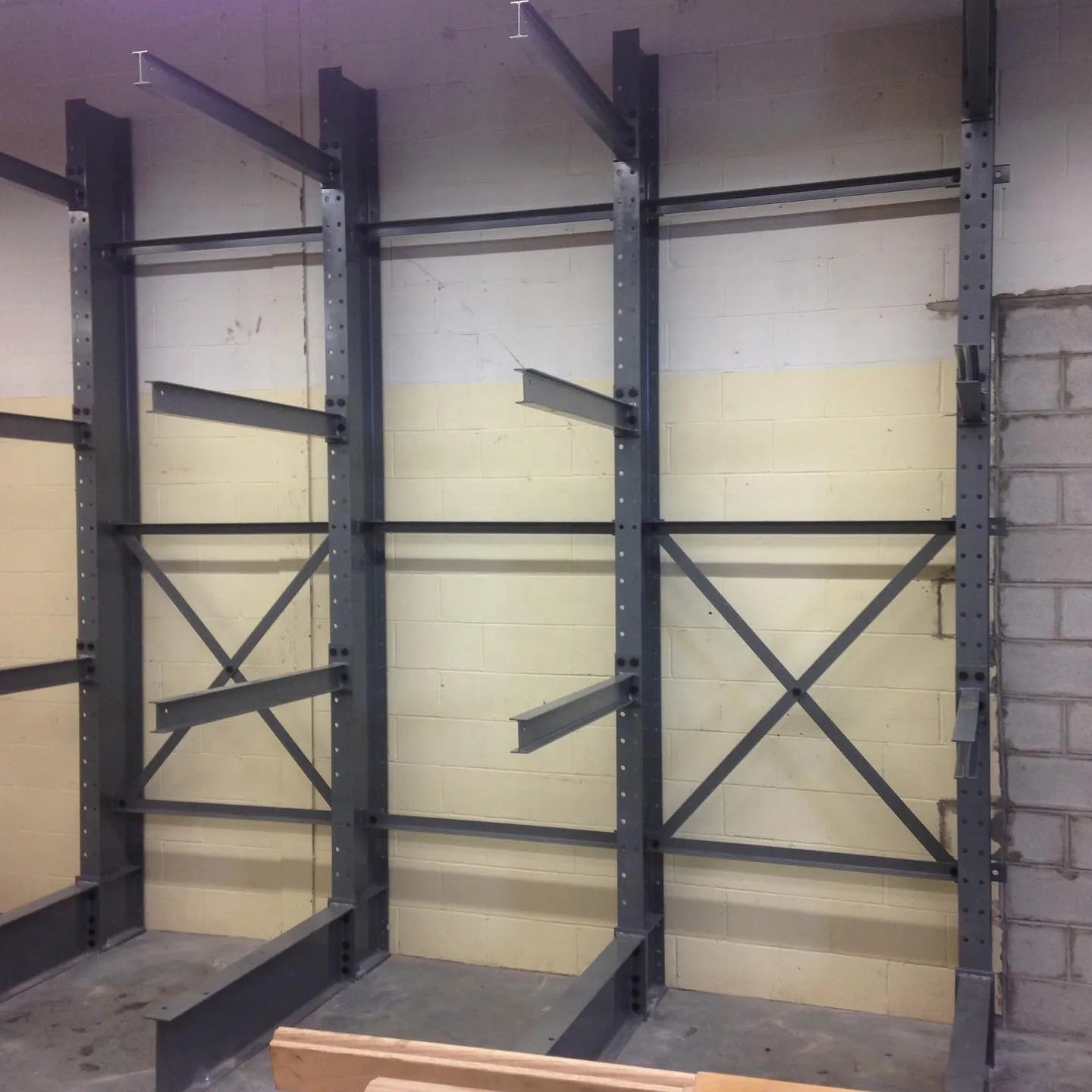 Heavy Duty H-shaped Steel Cantilever Racking System Racks For Long Items