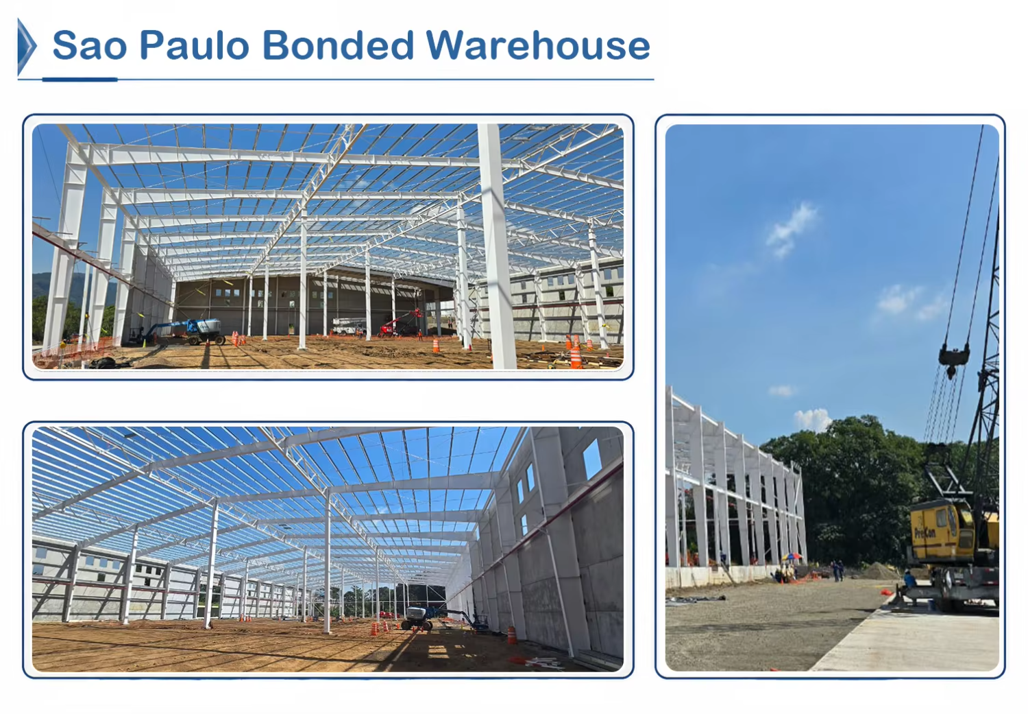 Prefabricated Steel Warehouse Building Mezzanine Floor Multi Level Storage Industrial Steel Frame Structure System