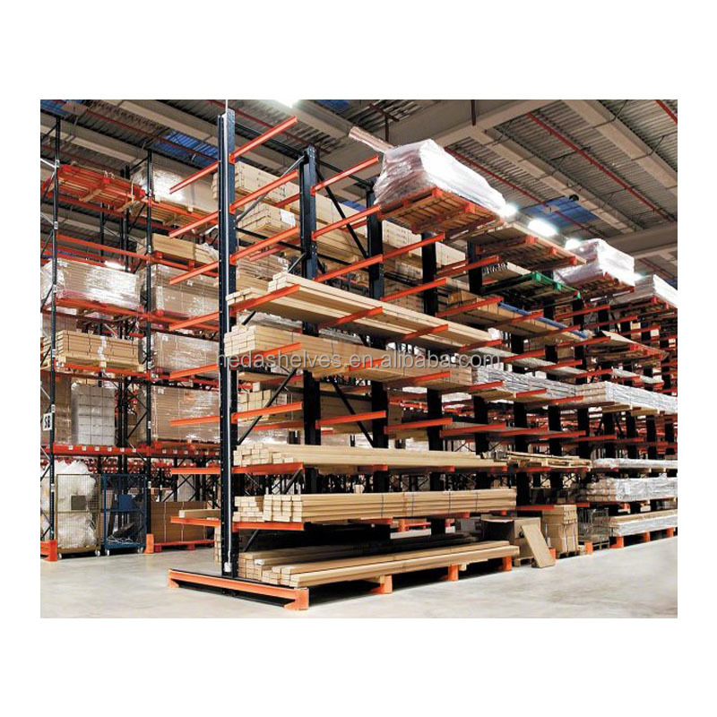 Cantilever Storage Rack Heavy Duty Single Sided H Steel Factory Cantilever Racking for Warehouse