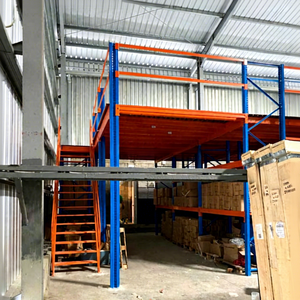Industrial Steel Warehouse Mezzanine Floor Ladder Platform