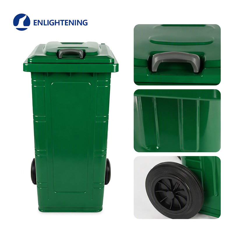High Quality 240L Customizable Large Galvanized Steel Heavy Duty Eco-Friendly Commercial Outdoor Storage Bin